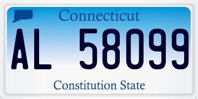 CT license plate AL58099