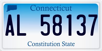 CT license plate AL58137