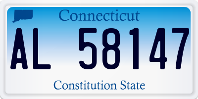 CT license plate AL58147