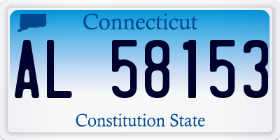 CT license plate AL58153