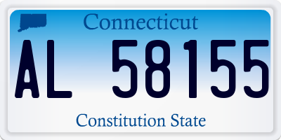 CT license plate AL58155