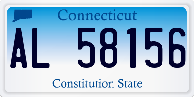 CT license plate AL58156
