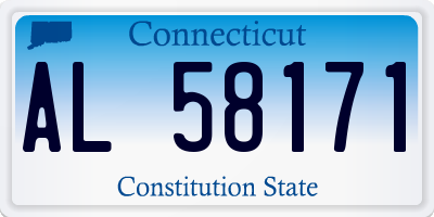 CT license plate AL58171