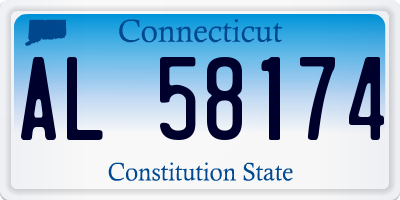 CT license plate AL58174
