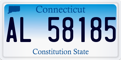 CT license plate AL58185