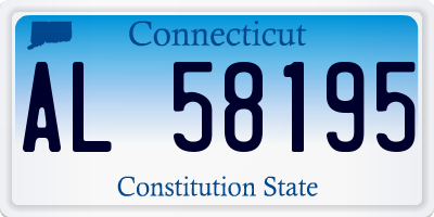 CT license plate AL58195