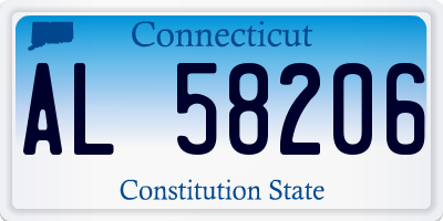 CT license plate AL58206