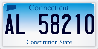 CT license plate AL58210