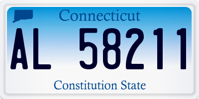 CT license plate AL58211