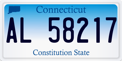 CT license plate AL58217