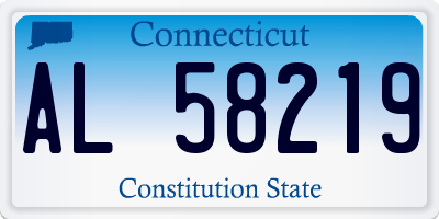 CT license plate AL58219