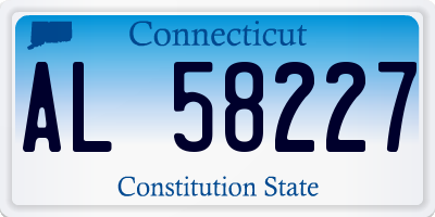 CT license plate AL58227