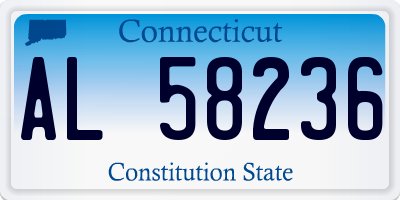 CT license plate AL58236
