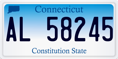 CT license plate AL58245