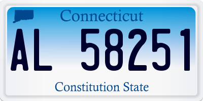 CT license plate AL58251