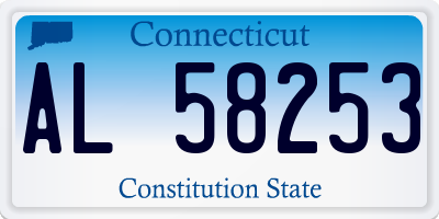 CT license plate AL58253