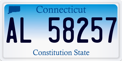 CT license plate AL58257