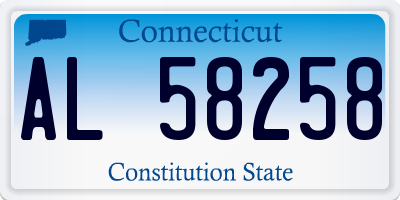 CT license plate AL58258