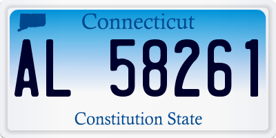 CT license plate AL58261