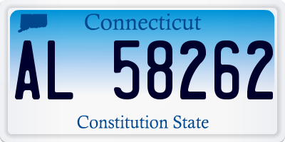 CT license plate AL58262