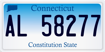 CT license plate AL58277