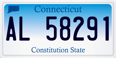 CT license plate AL58291