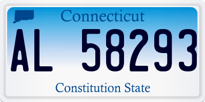 CT license plate AL58293