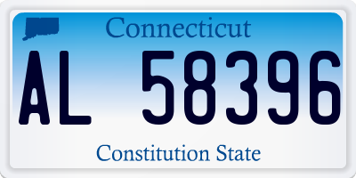 CT license plate AL58396