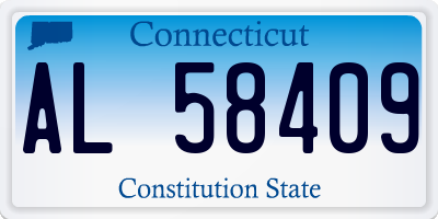 CT license plate AL58409