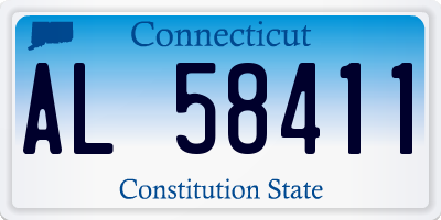 CT license plate AL58411
