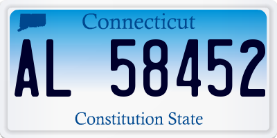 CT license plate AL58452
