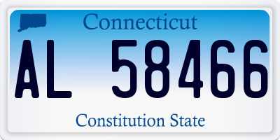 CT license plate AL58466