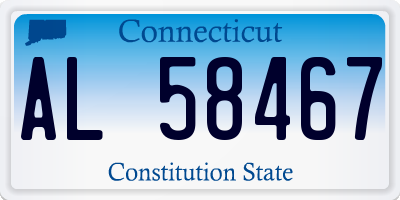 CT license plate AL58467