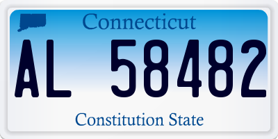 CT license plate AL58482