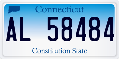 CT license plate AL58484