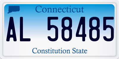 CT license plate AL58485