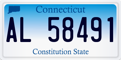 CT license plate AL58491