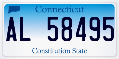 CT license plate AL58495