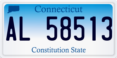 CT license plate AL58513