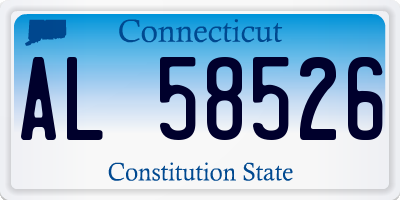 CT license plate AL58526
