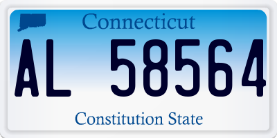 CT license plate AL58564