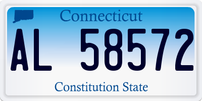 CT license plate AL58572