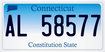 CT license plate AL58577