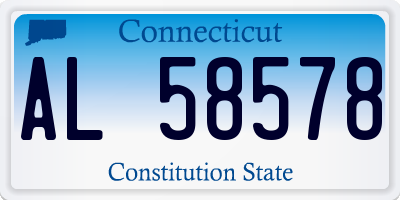 CT license plate AL58578