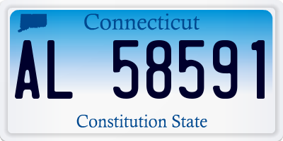 CT license plate AL58591
