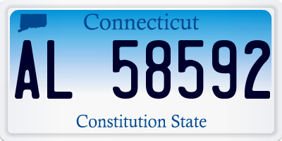 CT license plate AL58592