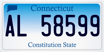 CT license plate AL58599