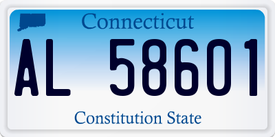CT license plate AL58601