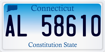 CT license plate AL58610