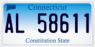 CT license plate AL58611